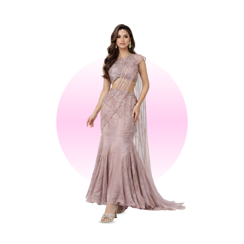 Draped Saree